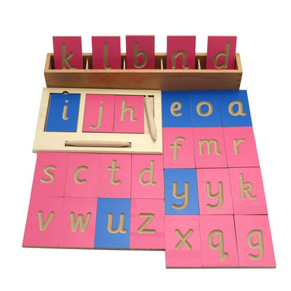 Wooden Montessori Toys Numeric Alphabet Descriptive Board 4