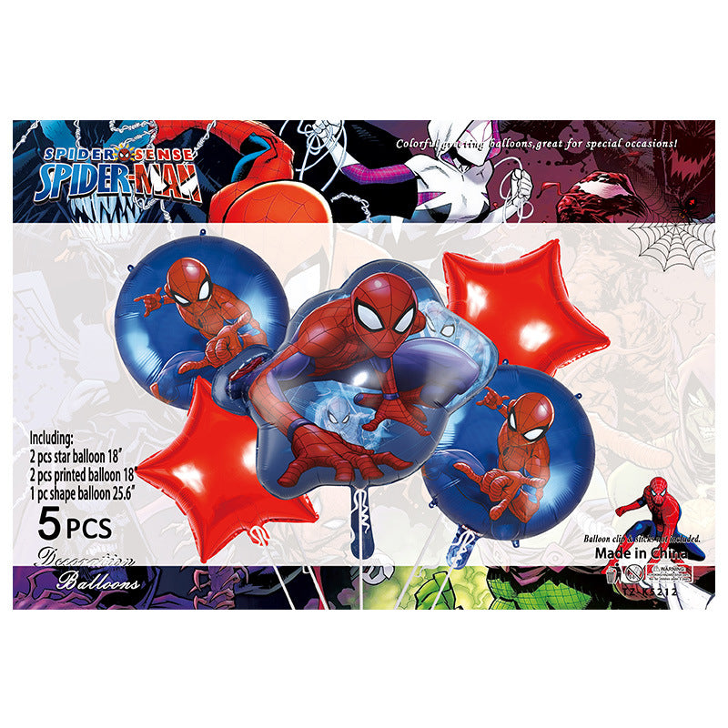 Cartoon Character Foil Balloon Set Kids Party Decoration 2 Sets 84