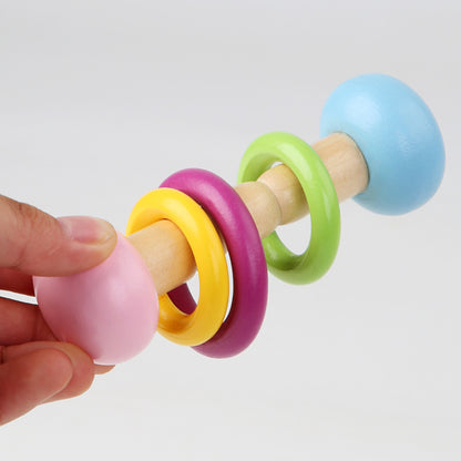 Wooden Hand Bell Montessori Toys Educational Music Equipment 3