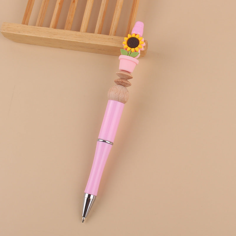 Sunflower Silicone Beaded Pens Handmade Office School Supplies Gift 8