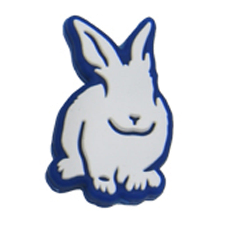 20pcs 15mm Easter Silicone Beads Bunny Egg Chicken Printed Design 6
