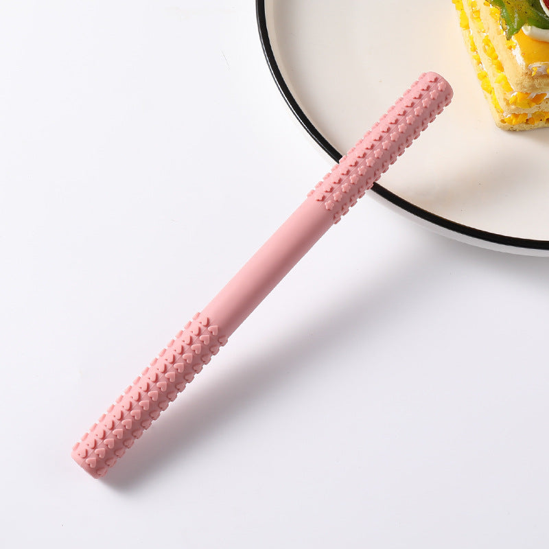 Silicone Teething Toy Hollow Tube for Baby Sensory Chewing 14