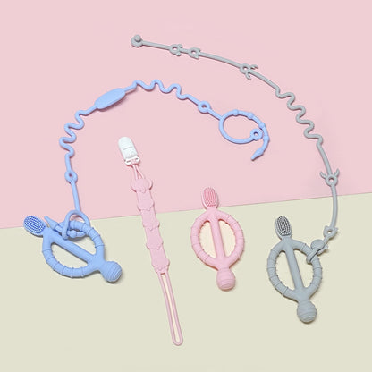 Silicone Baby Teething Toy Grip Puzzle Shape for Infant 4