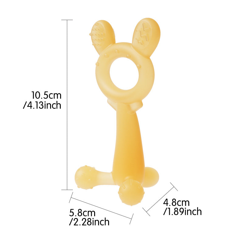 Silicone Rabbit Shape Teething Toy for Baby 11.5cm 2 Pack 5