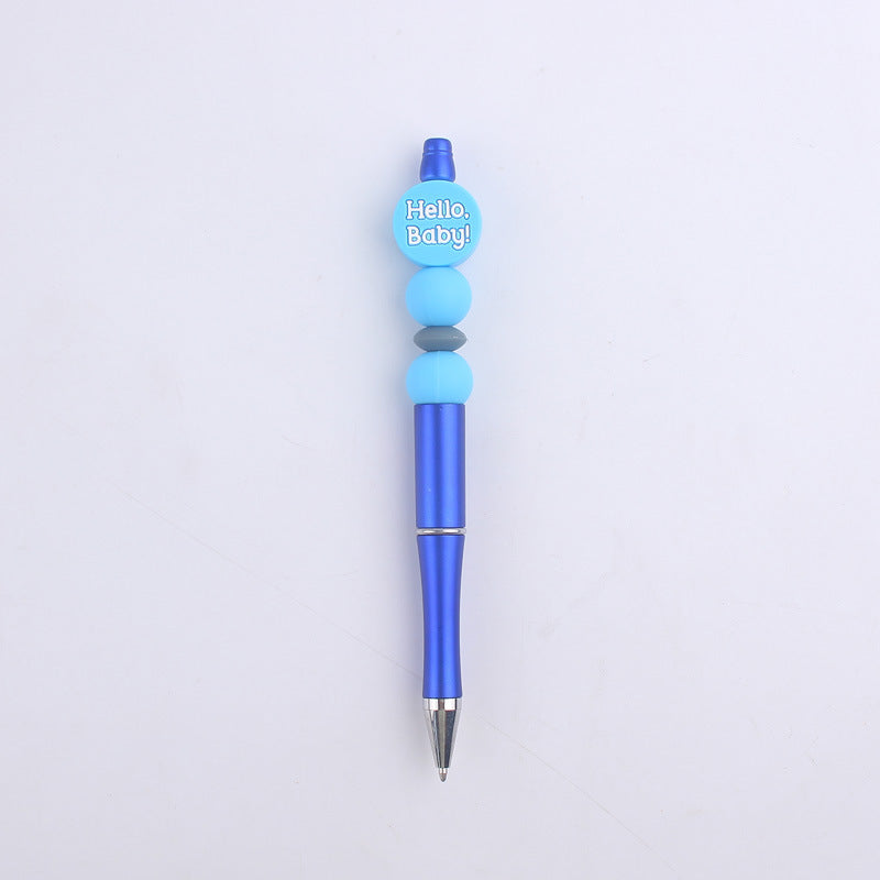 Milk Bottle Silicone Beaded Pens Handmade Office School Supplies 15