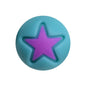 50pcs 15mm Heart Star Silicone Beads Solid Color 27