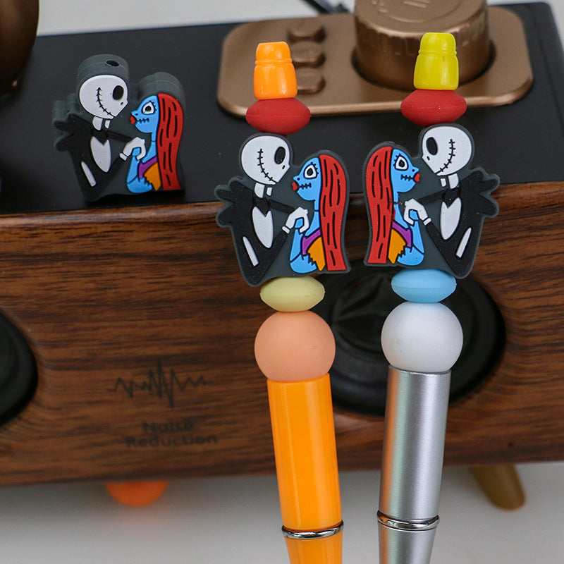20pcs Silicone Focal Beads Halloween Party Dancer Front Facing 2