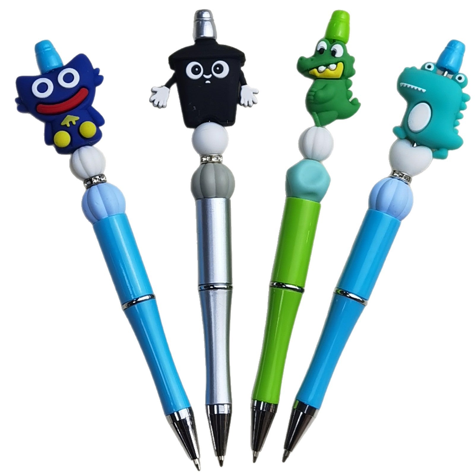 20Pcs Silicone 3D Focal Beads Cute Animal Dinosaur Bunny Variety Set 5