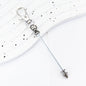 Beadable Keychain Metal Conical Bullet DIY Craft Supplies 9