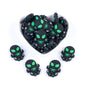 20pcs Silicone Focal Beads Green Alien Character Halloween Theme