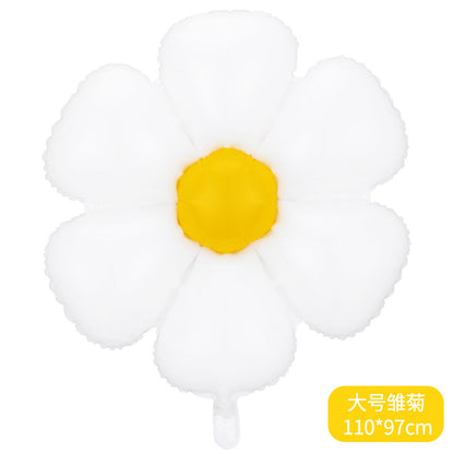 White Daisy Foil Balloons Party Decoration 50pcs 8