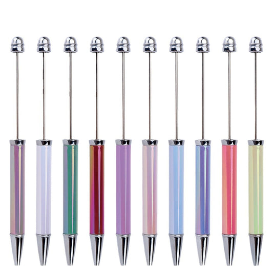 UV Electroplating Rainbow Color Beadable Ballpoint Pens DIY Craft Supplies