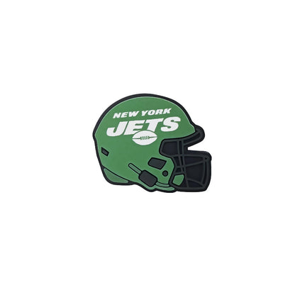 20pcs Silicone Focal Beads Football Helmet Printed Design 25