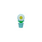 20Pcs 3D Silicone Focal Beads Potted Daisy With Flower Pot 7