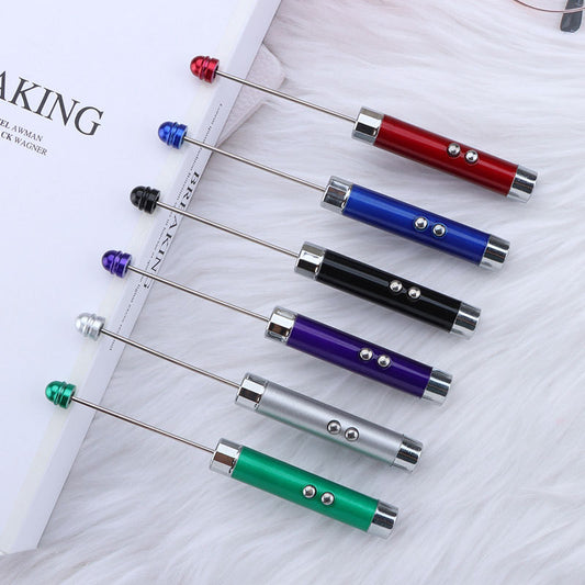 Beadable Flashlight Aluminum Alloy LED Infrared Banknote Verification DIY
