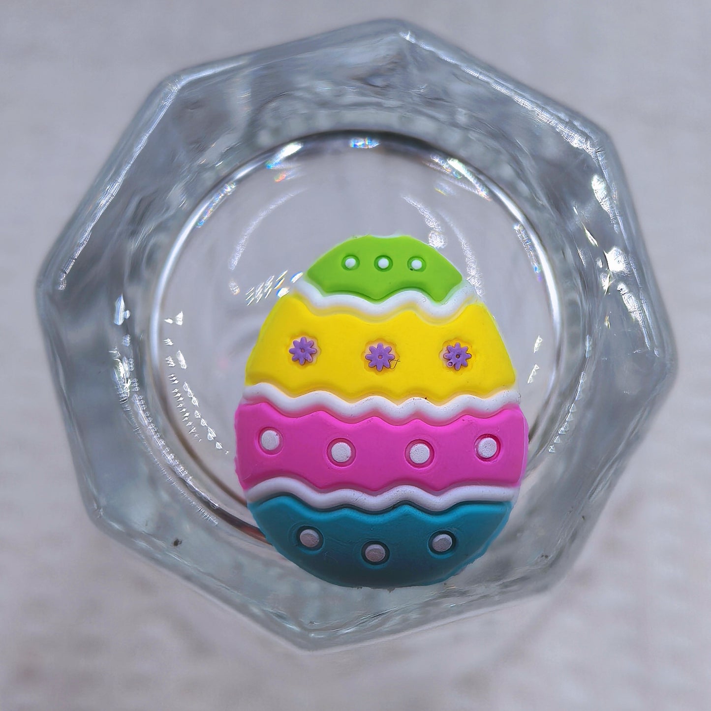 20Pcs Silicone 3D Focal Beads Easter Bunny Egg Holding Flower Crown 6