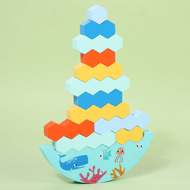 Wooden Balance Stacking Montessori Toys for Kids