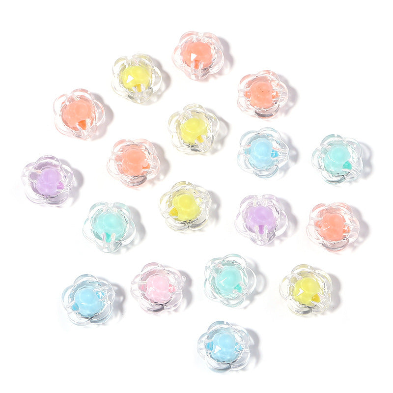 100 Pack Transparent Multi-Style Acrylic Beads Bracelet Accessories 41