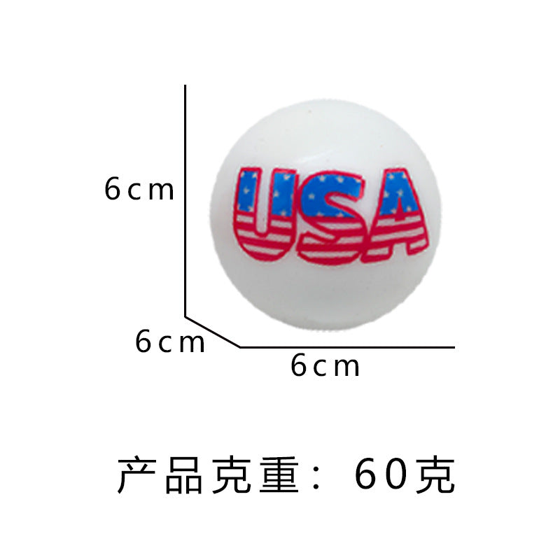TPR Sensory Stress Ball Independence Day Theme 6cm Diameter 4