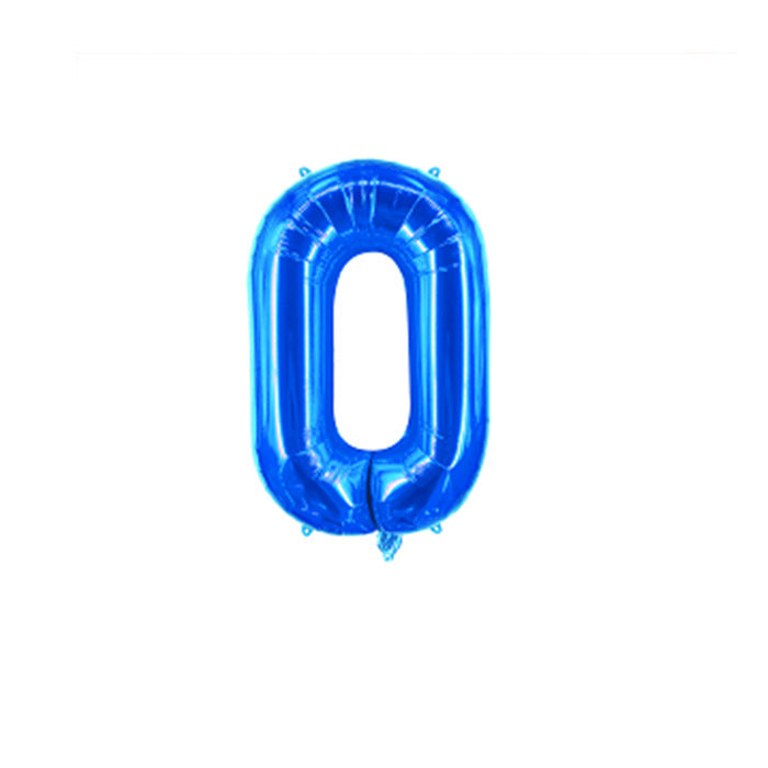 Blue Letter Foil Balloons Party Decoration 16 Inch 50pcs 17
