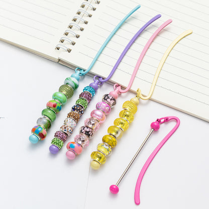Beadable Bookmark Metal Creative DIY Metal Bookmark Craft Supplies 3