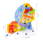Wooden Marble Run Slide Pinball Assembly Track Educational Toy 2