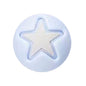 50pcs 15mm Heart Star Silicone Beads Solid Color 19