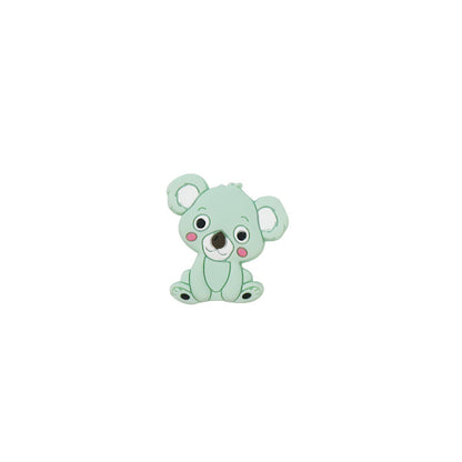 Silicone Focal Beads Animal Koala Tilted Head Pose 7