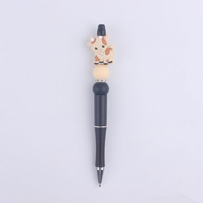 Cartoon Animal Silicone Beaded Pens Handmade Novelty Pen Gift 14