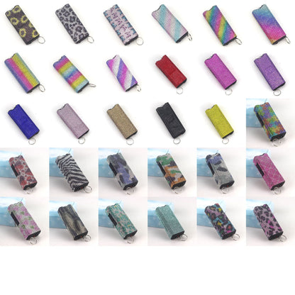 Self Defense Rhinestone Flashlight Electric Shock Keychain