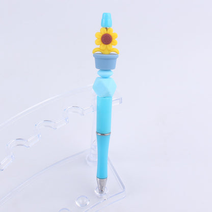 Sunflower Silicone Beaded Pens Handmade Office School Supplies Gift 10