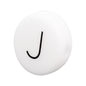 20pcs 12mm Silicone Letter Beads Alphabet Flat Round Single Letter 14