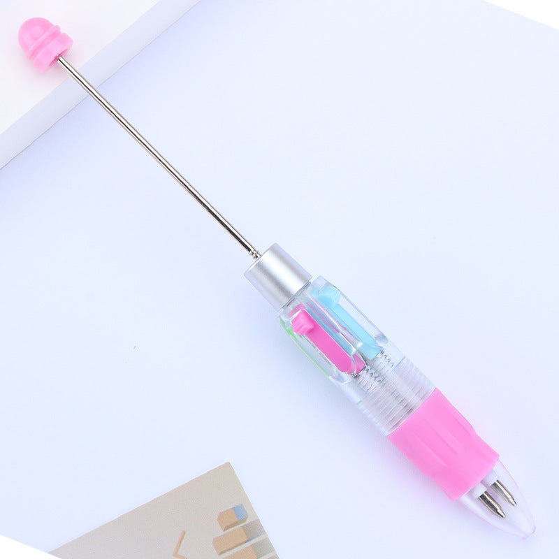 4-Color Beadable Pens DIY Craft Supplies Bullet Type 0.7mm 12