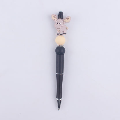 Cartoon Animal Silicone Beaded Pens Handmade Novelty Pen Gift 7