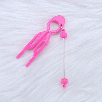 Beadable U Shaped Updo Resin Comb DIY Hair Accessory Craft Supplies 12