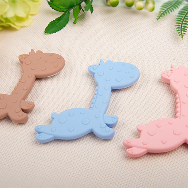 Cartoon Animal Fawn Silicone Teething Toy for Baby 3 Pack 2