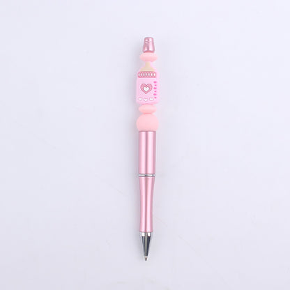 Milk Bottle Silicone Beaded Pens Handmade Office School Supplies 6