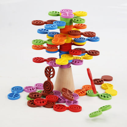 Wooden Interlocking Rotating Building Blocks Educational Toy 4