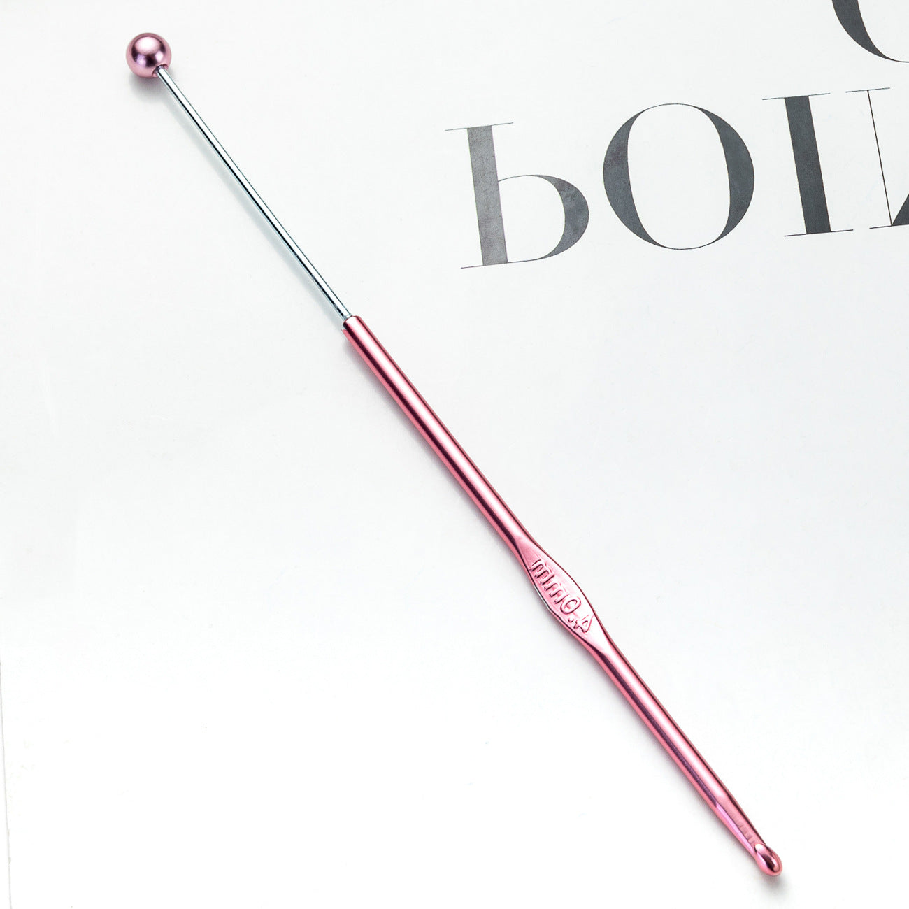 Beadable Crochet Hooks Metal DIY Craft Tool 3.0mm-6.0mm Sizes 15
