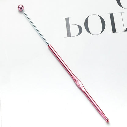 Beadable Crochet Hooks Metal DIY Craft Tool 3.0mm-6.0mm Sizes 15