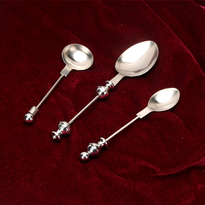 Beadable Spoon Fork Set Stainless Steel DIY Craft Supplies 4