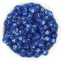 100pcs Letter Acrylic Beads Transparent Candy Color DIY Bracelet Making 9