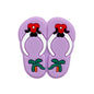 20pcs Silicone Focal Beads Slippers Pair with Palm Tree Detail 4