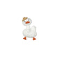 20Pcs Silicone 3D Focal Beads Macaroon Color Duck Wearing Hat 6