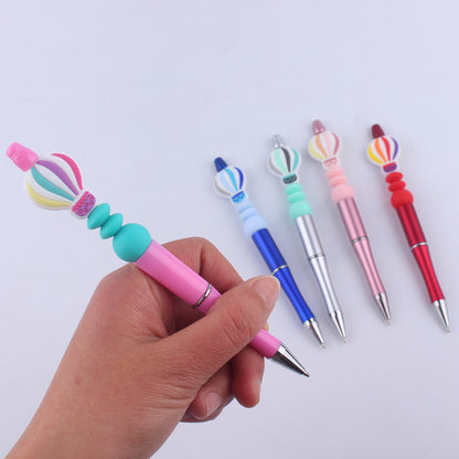 Hot Air Balloon Silicone Beaded Pens Handmade Office School Supplies