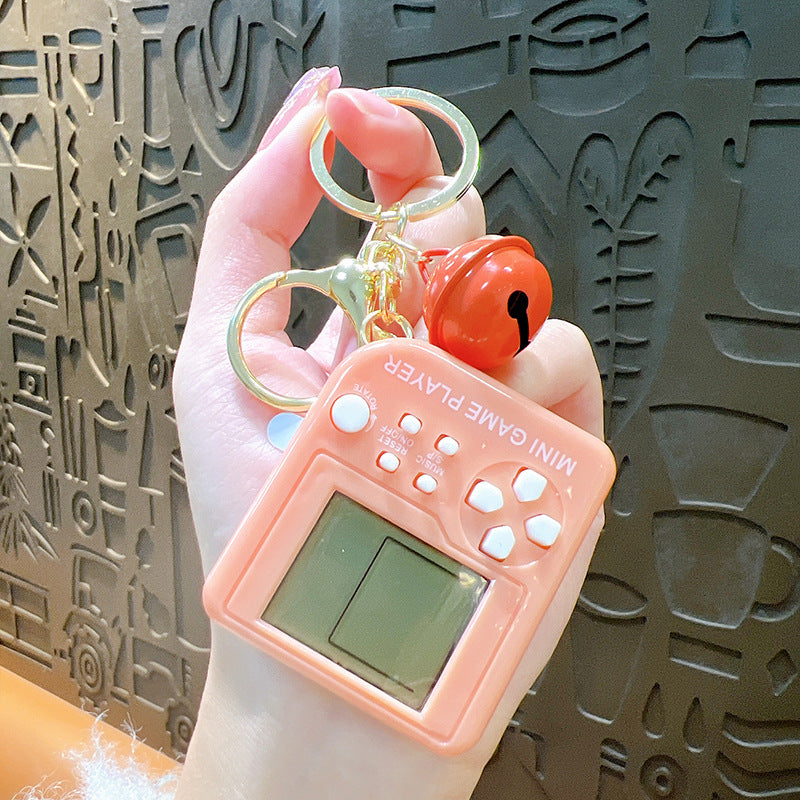 Tetris Game Keychain Electronic Mini Pet Machine Plastic Charm 6