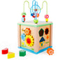 Wooden Multi-Functional Column Bead Maze Educational Toy 3