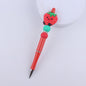 Fruit Silicone Beaded Pens Ballpoint Pens Handmade Office School Supplies 10