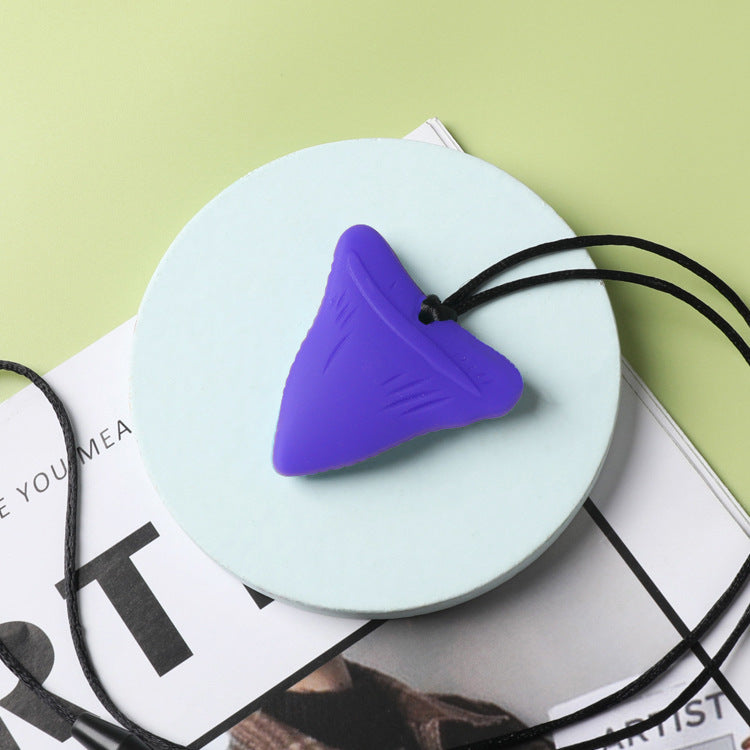 Silicone Baby Shark Teething Chew Necklace 4.9 x 5cm 6