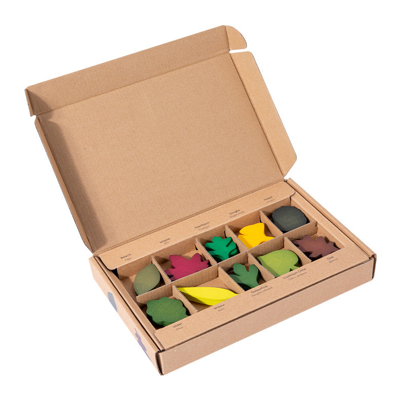 Wooden Leaves Matching Montessori Toys Educational Toy Set 2
